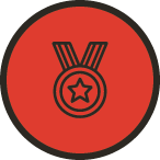 Icon of a star medal
