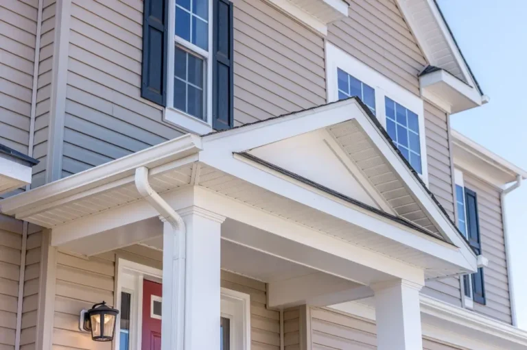 closeup of a home with new siding - Dagmar Pros